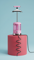 Pink series steamer with bold finish