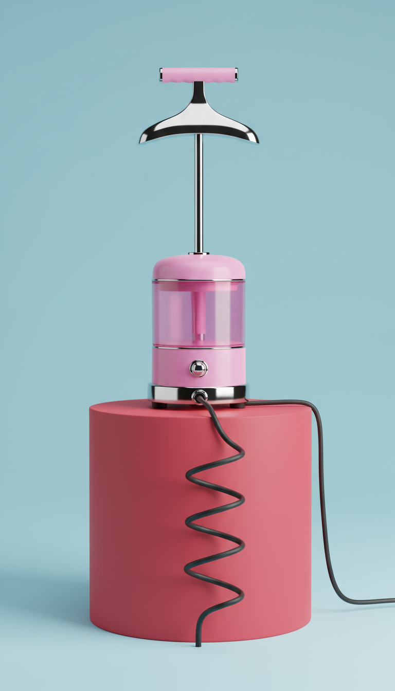 Pink series steamer with bold finish