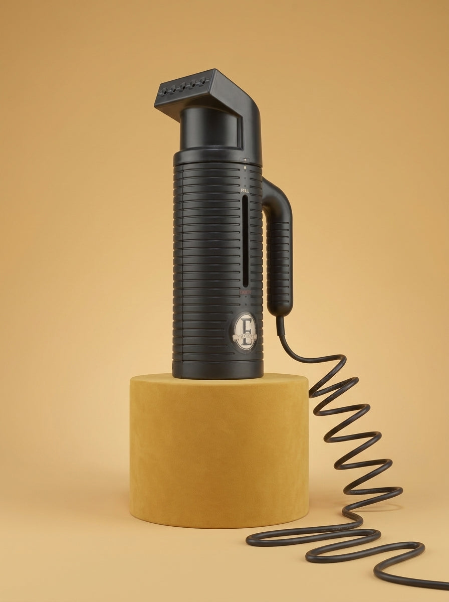 E-steam Jiffy travel garment steamer side picture sold by Best Steamers
