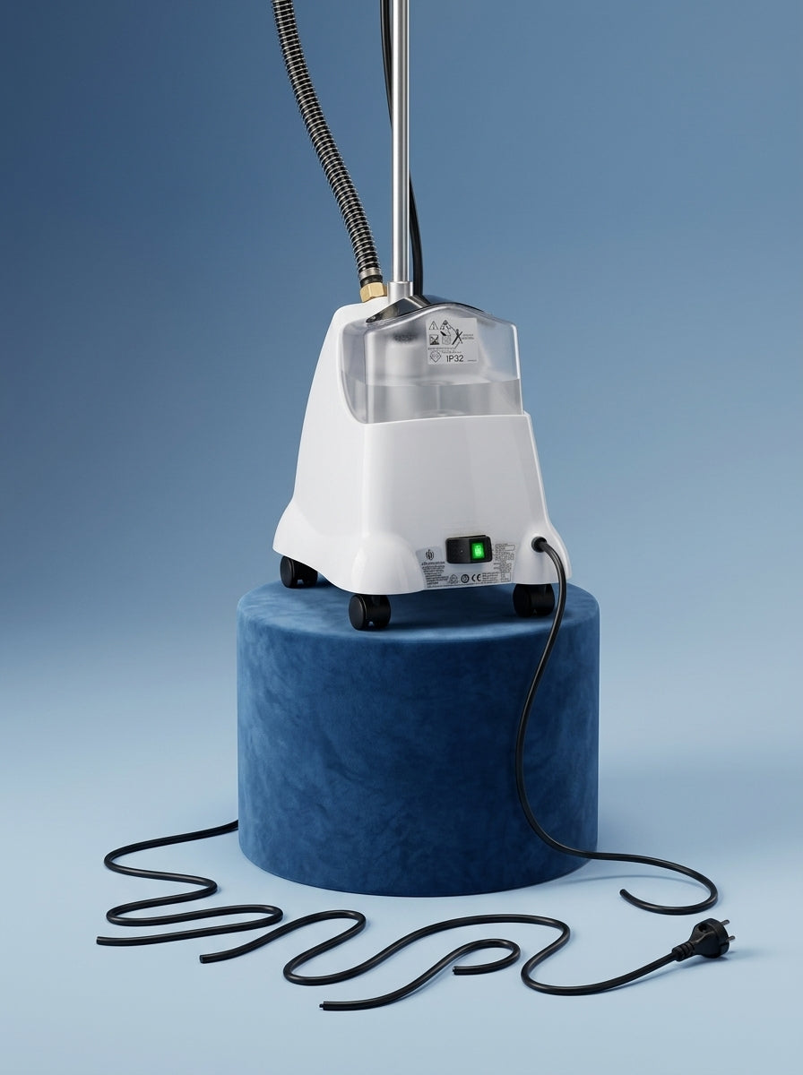 Jiffy J-2000 Clothing Steamer back closeup sold by Best Steamers