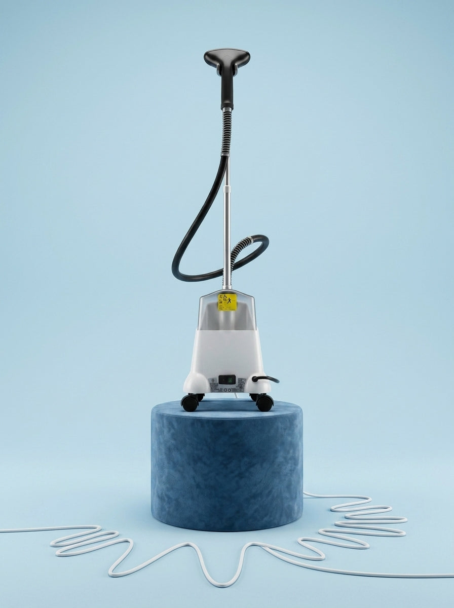 Jiffy J-2000 Clothing Steamer back view sold by Best Steamers